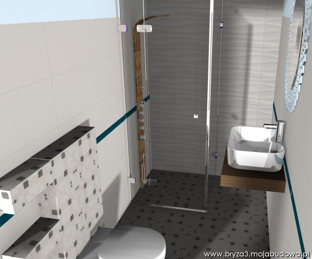Projekt łazienki płytki Opoczno Basic Palette